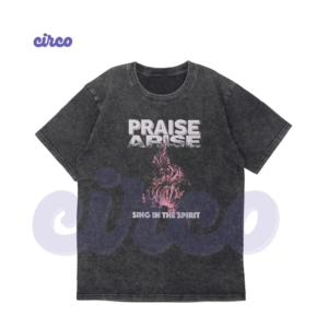 復古洗水Tee, 彩色燙印圖案