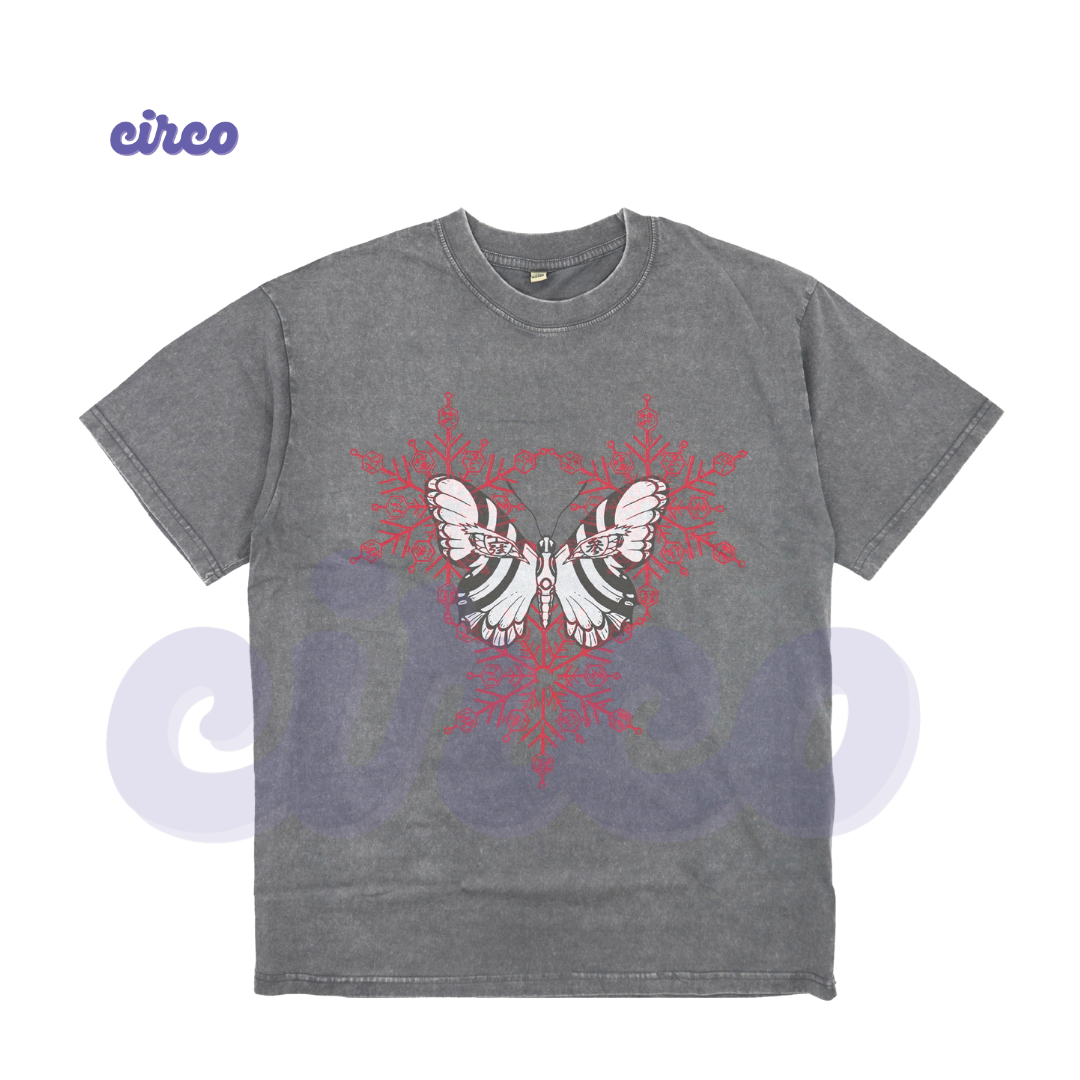 訂造洗水tee-深灰做舊