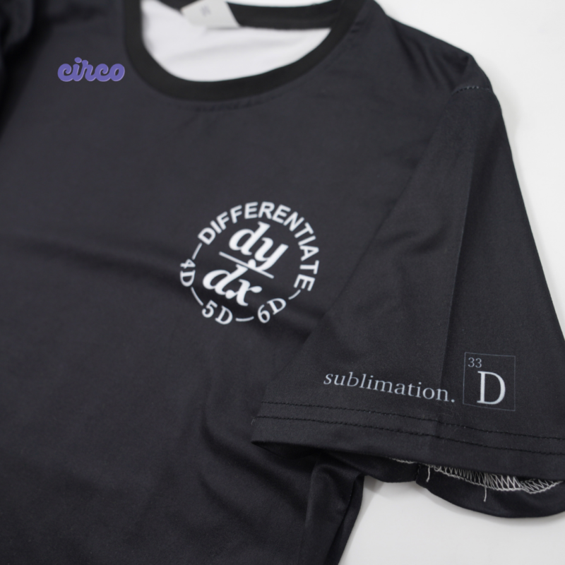 熱昇華訂製tee-左胸-袖口印圖