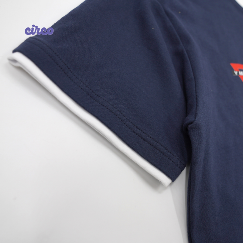 訂製Tshirt-撞白色袖口-假2件